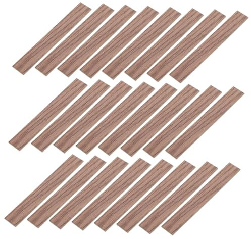 ibasenice 40stücke Bodenbelag Für Minihäuser Aus PVC-Material Miniatur-dielen Mit Holzmaserung Für Puppenhaus Schlafzimmer Arbeitszimmer Kinderzimmer Küche