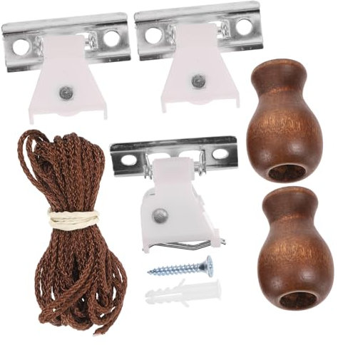 Holibanna Kit De Accesorios para Persianas Enrollables con Cuerda Repuesto Soporte Resistente para Cortinas De Ventana Completo para Instalación Práctica y Versátil Compatible Mayoría De EST