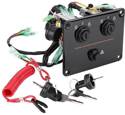 Pannello interruttore a chiave for motore doppio fuoribordo da 12 V for motori fuoribordo a controllo verticale doppio 6K1-82570-08-00