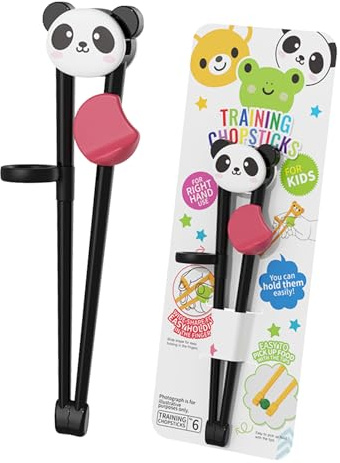 Qurygin 5 Pair Kids Training Chopsticks, 5×15.5cm Chopsticks Non-Slip Training, Children Learning Practice Trainings Chopstickes, Cute Animal Children Learning Practice Chinese Chopstick For Beginners