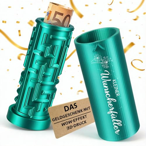Anruzon Upgrade Wunscherfüller Geldgeschenk, Kreative Labyrinthbox Geldgeschenke Verpackung für Geburtstag, Jugendweihe, Abschied - Personalisierte Geschenke für Junge, Mädchen, Männer, Frauen