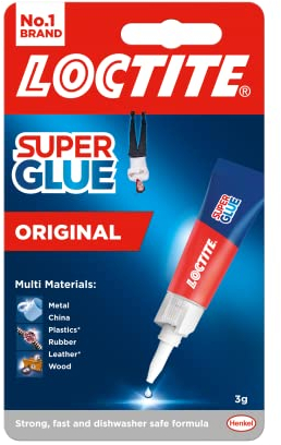 Loctite Universal, Strong All Purpose Super Glue for Repairs, Clear Glue Liquid for Various Materials, Easy to Use Instant Super Glue, 1 x 3g
