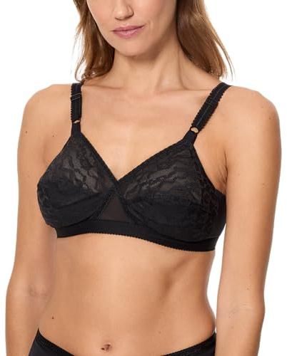 Playtex Reggiseno Senza Ferretto Criss Cross 0165 Donna x1, Nero, 42/7C