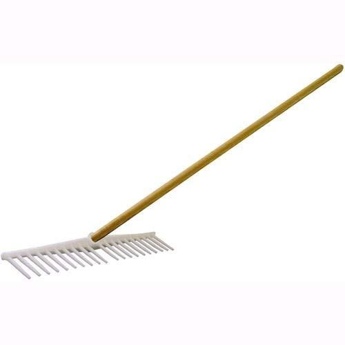 Brixo Lot de 3 râteaux en polypropylène pour Herbe et Foin avec Manche 20 Dents
