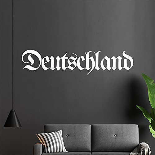 KIWISTAR Deutschland altdeutsche Schrift - Oldschool Retro Wandtattoo in 6 Größen - Wandaufkleber Wall Sticker - Dekoration, Küche, Wohnzimmer, Schlafzimmer, Badezimmer