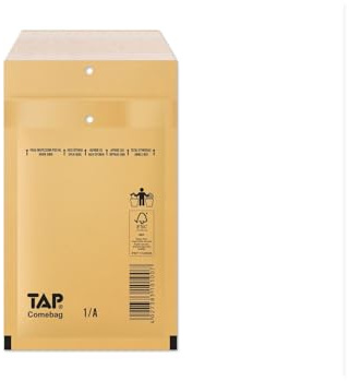 400 Stück Luftpolsterumschläge Luftpolstertaschen Versandtaschen 1/A 120x175 mm braun