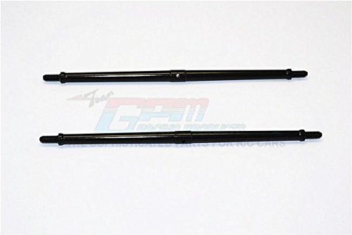 GPM RACING Aluminum 4mm Clockwise And Anticlockwise Turnbuckles (Total Length 147.5mm - Both Side Thread 10mm) - 1Pr Black