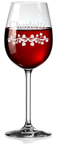 polar-effekt Leonardo Weinglas Personalisiert mit Gravur - Rotwein-Glas 460ml - Lustige Geschenkidee Geburtstagsgeschenk für Männer & Frauen - Geeignet als Rotweingläser Weißweingläser