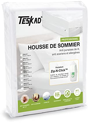 Teskad Fodera per rete professionale (180 x 200 cm), anti cimici, acari e allergeni