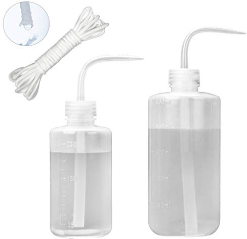 ORIMERC Bewässerung Flasche 250 & 500 ml mit 15 Feet Selbstbewässerung Docht selbstwässernder Pflanzer Topf Urlaub Automatische Bewässerung Gießkanne Zimmerpflanzen Terrarium Sukkulente Kaktus Bonsai