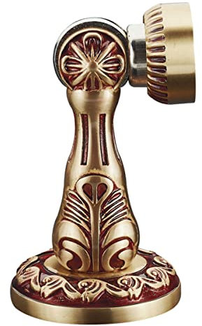 FREEDL Vintage Antik Messing Türstopper Magnetisch Wand, Retro Türfeststeller Magnet Boden mit Schrauben, Metall Magnetischer Türstopper für Büro,Home, Schlafzimmer, Bad, Hotel,B