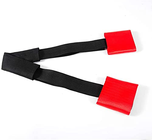 Oldbones Universal Motorcycle Handle Bar Tie down Strap Short Bar Harness in Red