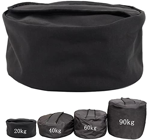 YZBBSH Training Sandbag, 20kg-90kg Heavy Duty Adjustable Oxford Clot Sandbag Nylon 1000D, für Training, Fitness und Gewichtheben (No Sand Inside),60kg