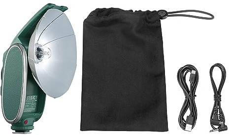 Godox 1/1-1/64 Lux Senior Speedlite With Hotshoe Camera Flash Proffessional Photography Lighting LED Video Flash Portable Battery Powered Light Dark Green