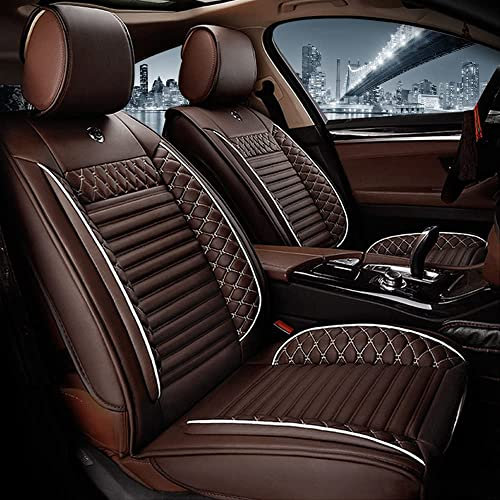 CHUJIE Auto-SitzbezüGe für Toyota Hilux Double Cab 8.Generation 2015-2021 5-Sitze, Leder Luxus Voll Vorderseite Und RüCkseite SchonbezüGe, Auto-ZubehöR Schonbezug AutositzbezüGe Kompatibel