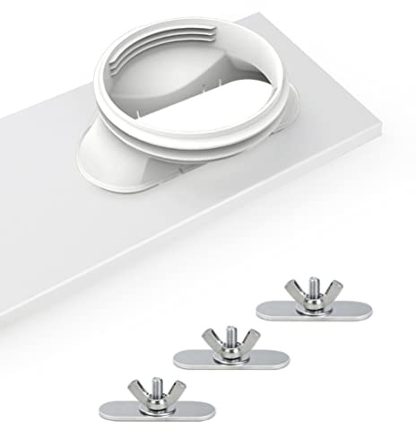 Ozgkee Acondicionador de Sello, Kit de Ventana de Aire Acondicionado Portátil, Ventana Ajustable para Aire Acondicionado, Kit de Ventilación de Ventana de CA Deslizante