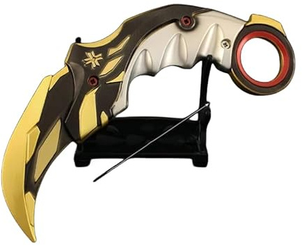 UGLYAF Valorant Karambit Messer Champion Set Valorant Krallenmesser Modell (Schwarz)
