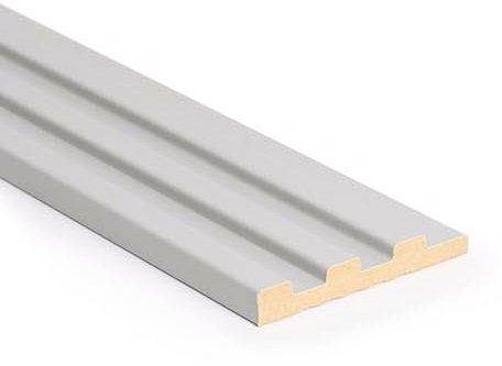 Abschlussleiste Desiwa 14er-Set in Hellgrau 10,7x252 cm Akustikpaneele Wandverkleidung MDF