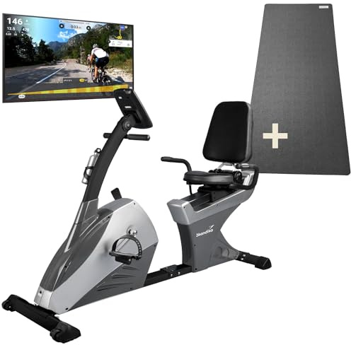 Skandika Liegeergometer Centaurus | Liege-Ergometer mit Trainingscomputer, 13kg Schwungmasse, 12 Trainingsprogramme, Bluetooth, 150 kg belastbar | Heimtrainer, Liegeheimtrainer, Fahrrad, Fitnessbike