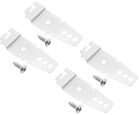 LT Easiyl 4 Pièces Support de Montage pour Lave-vaisselle 8212560 8269145 avec Vis Compatible avec Kenmore Compatible avec Whirlpool Compatible avec KitchenAid Lave-vaisselle