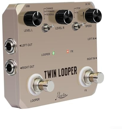 Gitarren-Effektpedal, Loop-Station, 11 Spielarten, Undoredo-Funktion, Sound-Manipulation