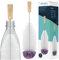 Spinel Soda - Brosse à bouteille compatible avec Sodastream, pour le nettoyage des bouteilles en verre et en plastique, taille longue universelle avec poils, nettoyage sans rayures (Blanc)