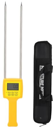 Probador del Medidor de Humedad del Heno TK100S, Probador de Humedad del Grano de Soja y Trigo, Probador de Humedad de Fardos de Heno para Paja de Cereales, Leymus, Rango 5-35%