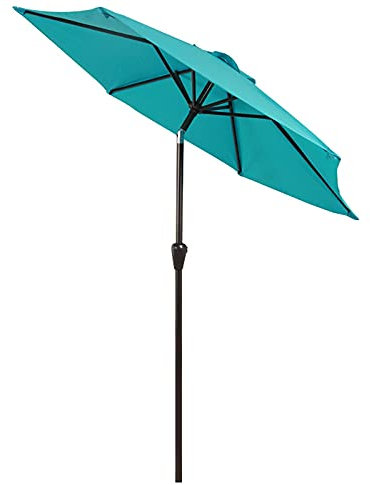 HUIBBGO Parasol de Jardin inclinable de 2,7 m, pour terrasse, Piscine, Plage, Balcon, Jaune