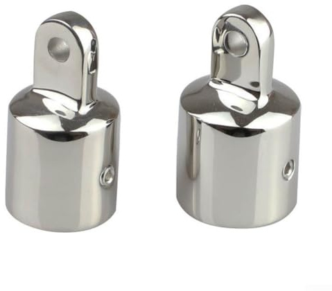 2 cappucci per barca in acciaio inox 316, per barche e yacht, 20-25 mm, per barche Bimini (20 mm)