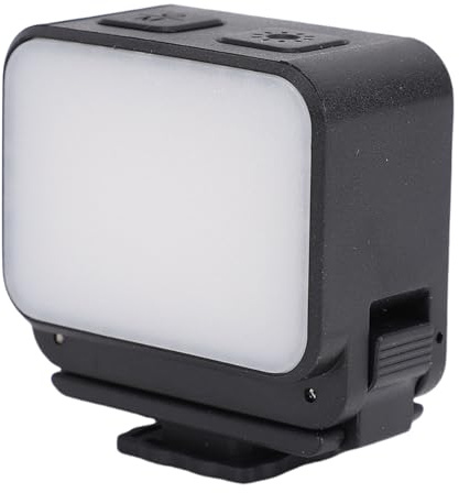 Plyisty Magnetisches -Licht für 3 und Action 5 Pro, USB C Wiederaufladbare LED -LED -Fülllicht, 3 Farbtemperatur, Kaltschuh, 600 -mAh -Akku