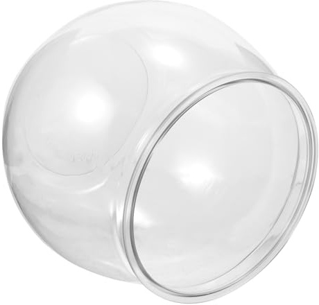 SUPVOX Transparenter Runder Plastik Fischtank für Zuhause Bruchsicheres Aquarium mit Klarem Design als Dekorativer Goldfischbehälter für Büro Wohnzimmer und Schreibtisch