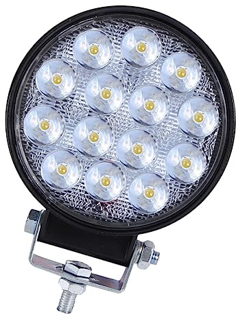 Cabilock Faro LED Rotondo per Auto e Barca Proiettore Anteriore Resistente Urti e Calore Luce Floodlight per Suv e Camion