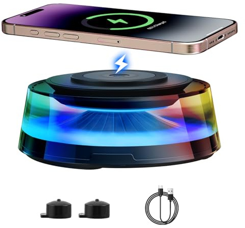 Diffusore di profumo intelligente 2 in 1 per auto, con caricabatterie wireless e illuminazione a LED, aromaterapia a ultrasuoni, batteria da 800 mAh, deodorante portatile contro gli odori per auto