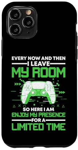 Funny Gaming Every Now And Then I Leave My Room Gamer Case for iPhone 11 Pro