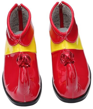UPKOCH Zapatos De De Cuerno Mágico para Cosplay Botas De Coloridas Accesorios De Fiesta para Halloween Zapatos De De PU para Vestuario Diseño Cómico para Escenario De Teatro