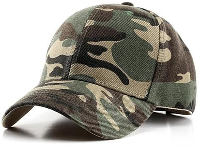Yuannee Casquette de Baseball Camouflage,Tactical Hat Réglable Chapeaux Camouflage Casquettes de Militaire Army Camo Baseball Caps pour La Chasse La Pêche Activités de Plein Air(Camouflage)