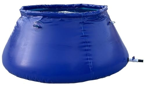 Borsa di stoccaggio dell'acqua di emergenza, sistema di trasferimento dell'acqua di grande capacità 300L con rubinetto, serbatoio di raccolta dell'acqua piovana pieghevole per uso esterno