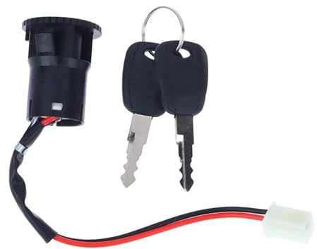 Moto Bobina Accensione 1 Set 2 Fili Interruttore Accensione Con 2 Chiavi Blocco On-off Scooter Elettrico ATV Motociclette Tascabili Motocicletta ATV Quad Statore