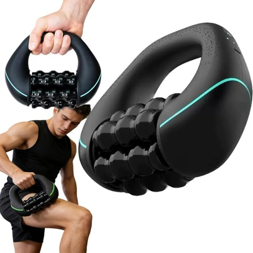 2026 Elektrisches Handmassagegerät Mit Rollen, Ergonomischer Massageroller Elektrisch, 3 Intensitätsstufen, 24 Massageknöpfe, Deep Roller Für Rücken, Nacken & Beine