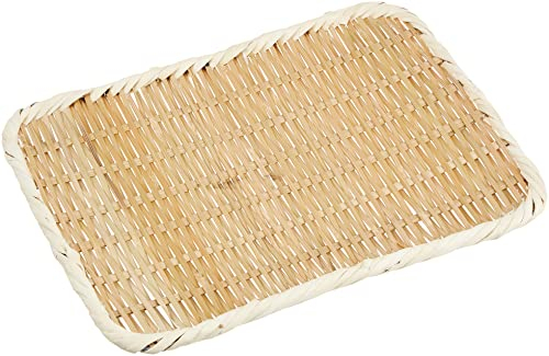 L'angle de plateau passoire en bambou (Sado fait) 33cm ABV31011 (japon d'importation)