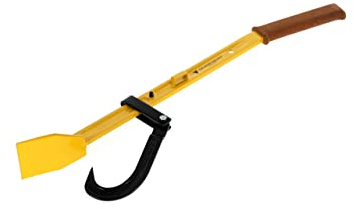 Ochsenkopf Felling lever, ergonomic shape, robust steel profile, non-slip cork handle, 800 mm, 2.8 kg, yellow, 80.0 x 13.0 x 7.5 cm