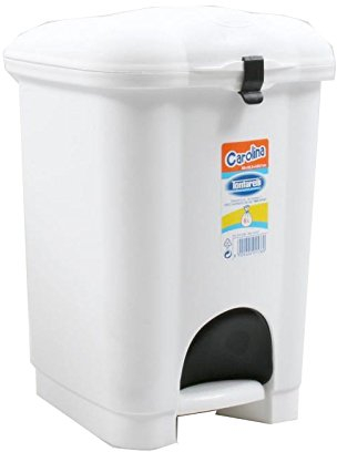 Tontarelli - Pattumiera a pedale Carolina con secchio interno, 6L