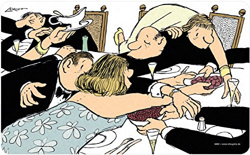 Inkognito Frühstücksbrettchen Stullenbrett - Motiv: Keine Hemmungen, Anlass:, Künstler/Verlag Loriot, Art-Nr.: 68061
