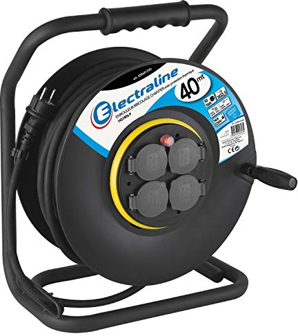 Electraline Pro-Line kabeltrumma svart 3 G 2,5 mm² 40 M svart