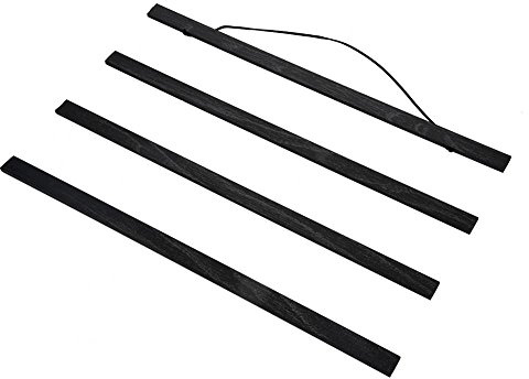 Posterleiste, Magnetische Poster Bilderrahmen Aufhänger Posterhalter für Wanddeko (Schwarz)(60CM)