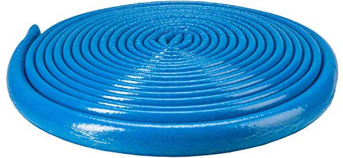 10m Long Blue 15mm Extra Strong Pipe Foam Insulation Lagging Wrap 6mm Thick