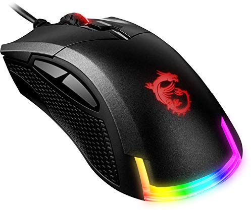 MSI Clutch GM50 Scroll-hjul, PC-mus, PC/Mac, 2-vägs, spelprodukt