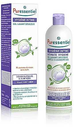 Puressentiel - Intimpflege - Sanftes Waschgel mit 3 Blumenwässern und Aloe Vera - Bio - Hypoallergen - Für den täglichen Gebrauch bei Schleimhäuten und empfindlicher Haut - 500 ml