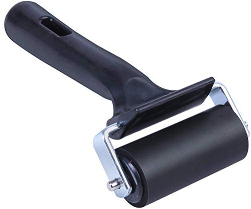 Rubber Roller, ONTWIE Art Roller Ink Rubber Brayer Ideal for Anti Skid Tape Construction Tools, Print, Ink and Stamping Tools