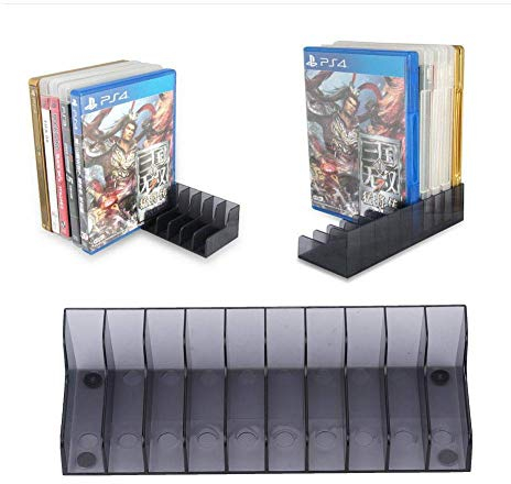 2 PCS Game Card Halterung, Große Kapazität DVD Halter, Tragbare Spiel CD Speicher Ständer Halterung für PS4 / Slim/PRO, langlebig